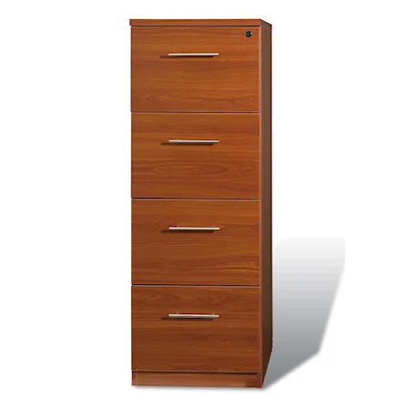 Four Drawer Vertical File Cabinet With Locking Top Drawer